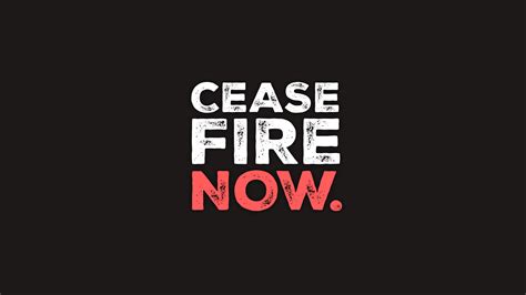 ceasefire in gaza now