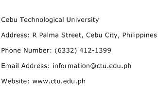 cebu technological university email address