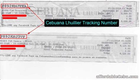 cebuana lhuillier reference number