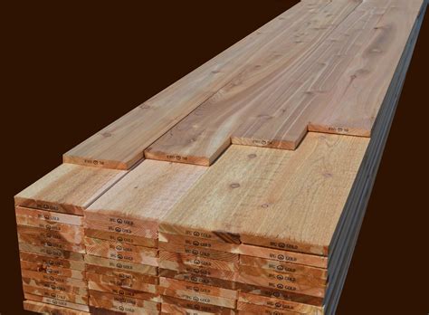 Cedar Boards Lumber Yard