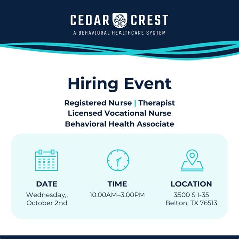 Cedar Crest Hiring