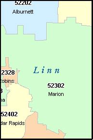 cedar rapids ia zip code map