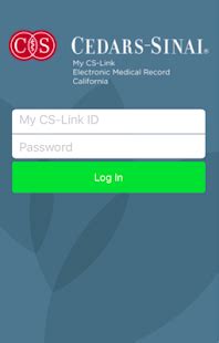 cedars sinai login cs link