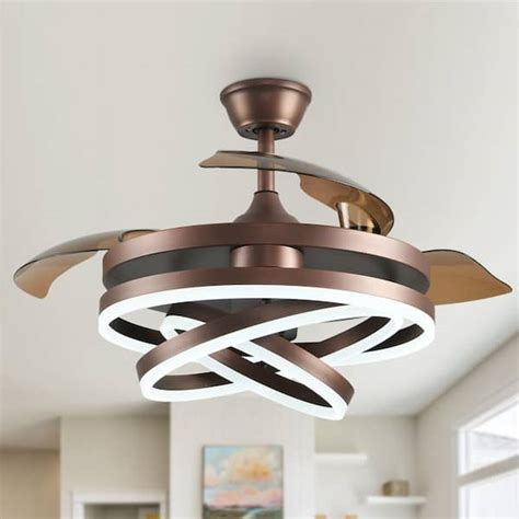 Ceiling Fan With Light Brown