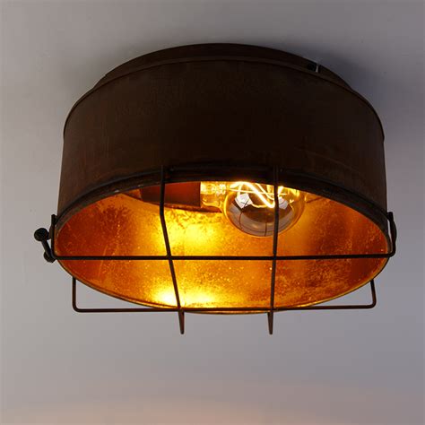 Titan Lighting 3Light Deep Rust Ceiling FlushmountTN7322 The Home