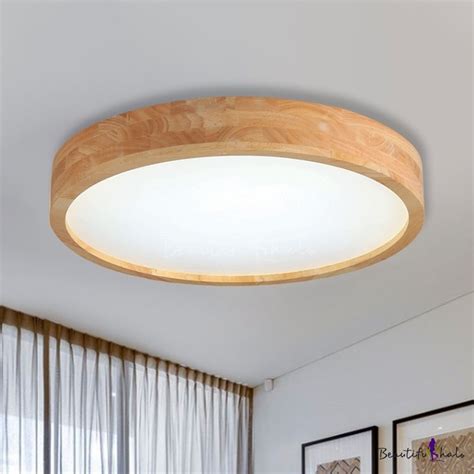 Ceiling Light With Wood Trim