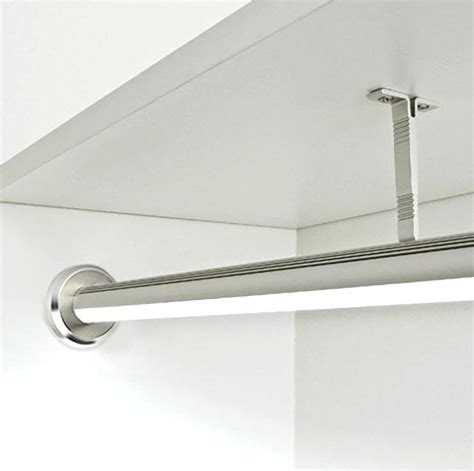 ceiling mounted closet rod