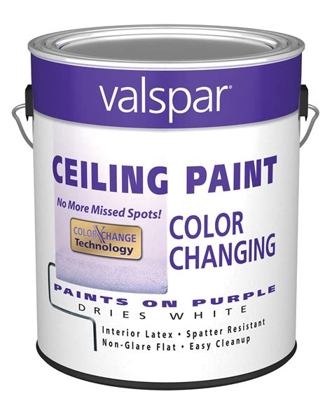 ceiling paint changes color