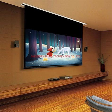 ceiling recessed projector screen