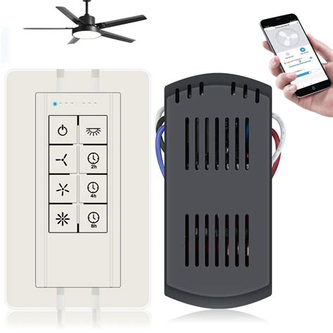 Smart Ceiling Fan Light Controller Kit ifan 433rf works with Alexa And Google Home CalsoB