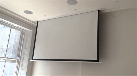 Motorised Projector Screen Ceiling Mount Shelly Lighting