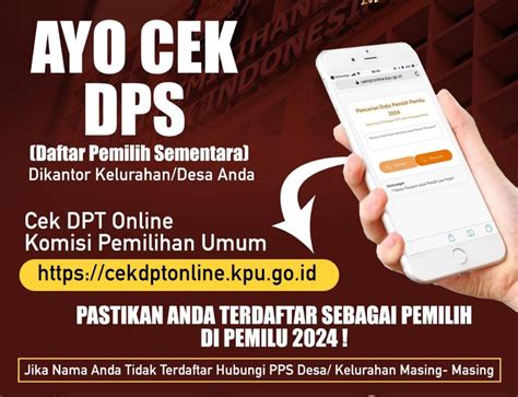 cek daftar pemilih sementara