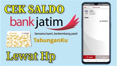 cek saldo bank jatim online