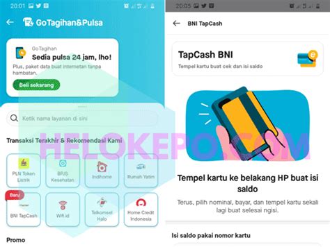 cek saldo tapcash bni di gojek