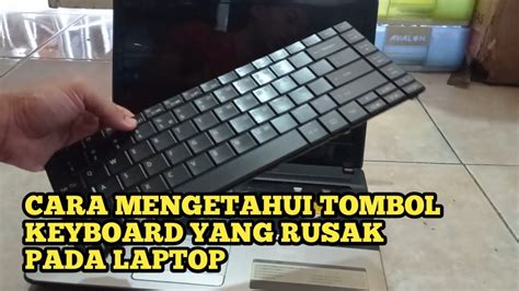 cek tombol keyboard laptop