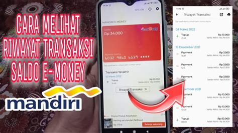 cek transaksi e money mandiri