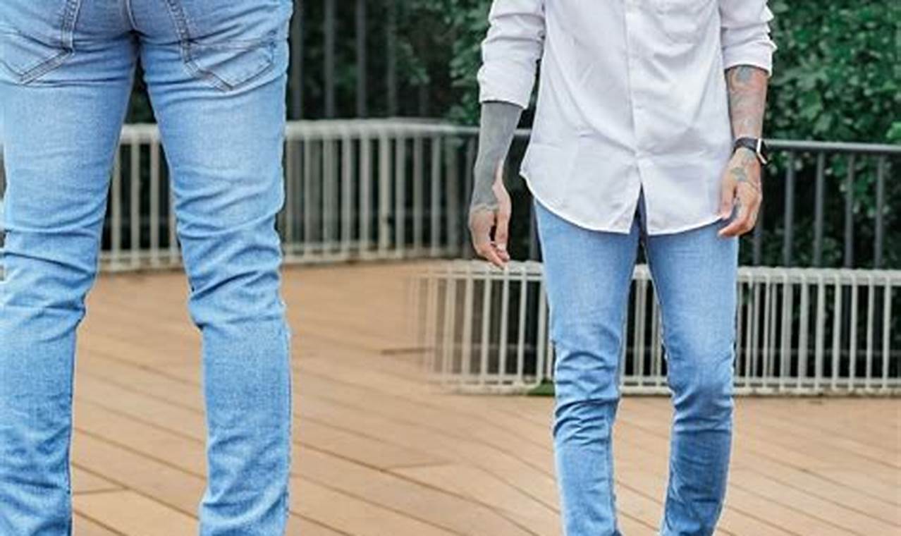 celana jeans biru muda cocok dengan baju warna apa