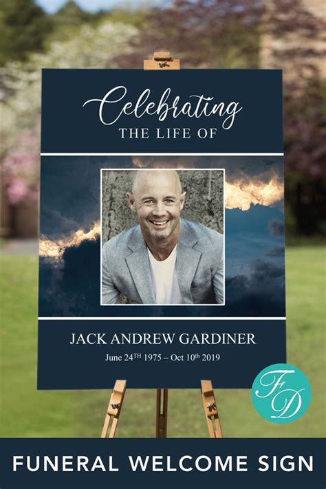 celebration of life welcome poster