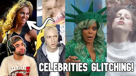 celebrities glitching on camera