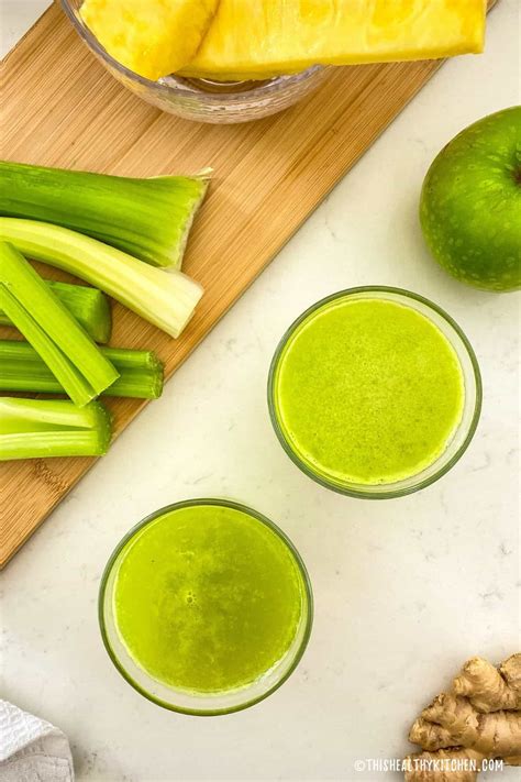 Celery Green Apple Pineapple Juice