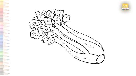 Celery Plant Drawing