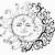 celestial sun and moon coloring pages