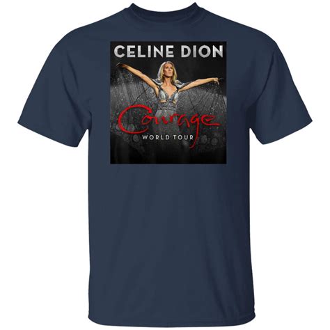 celine dion courage world tour t shirt