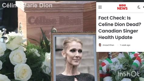 celine dion death notice