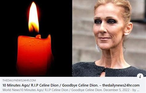 celine dion did she die today