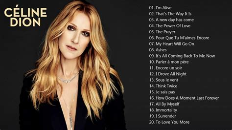 celine dion songs playlist am i live