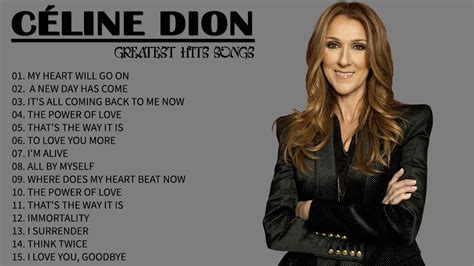 celine dion top 10 songs