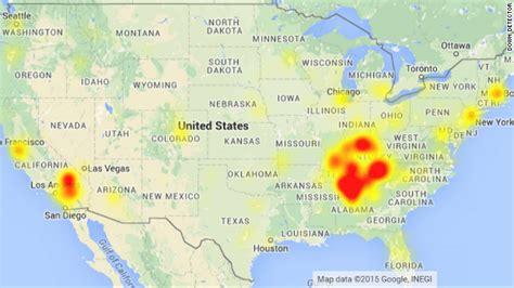 cell phone outages today in