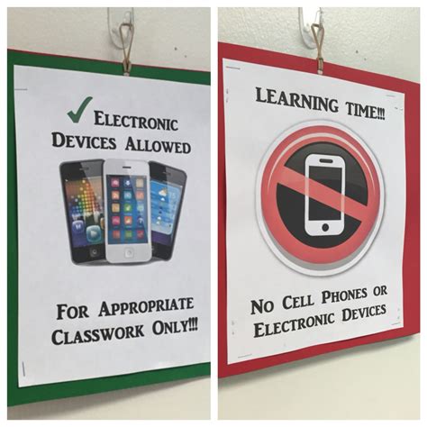 cell phone school rules