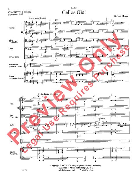 Cellos Ole Jw Pepper