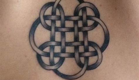 Wrist tattoo. 4 pointed Celtic knot. Eternal Love Everlasting. | Wrist