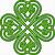 celtic four leaf clover designs