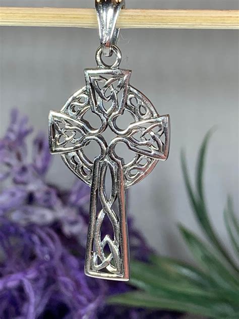 celtic cross necklace women