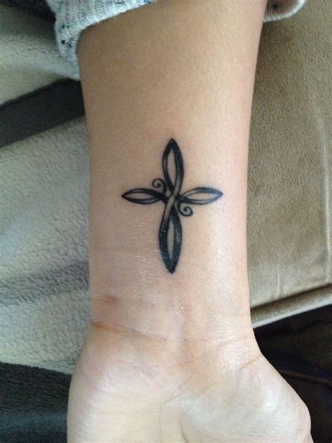 Cool Celtic Cross Wrist Tattoo Designs Ideas