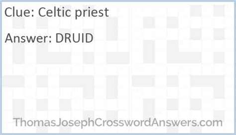 celtic priest crossword clue