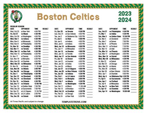 celtics schedule 2024