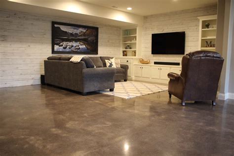 cement basement floor