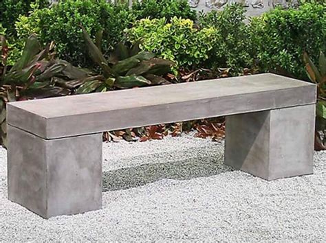Durable Cement Benches with Backs for Comfortable Outdoor Seating
