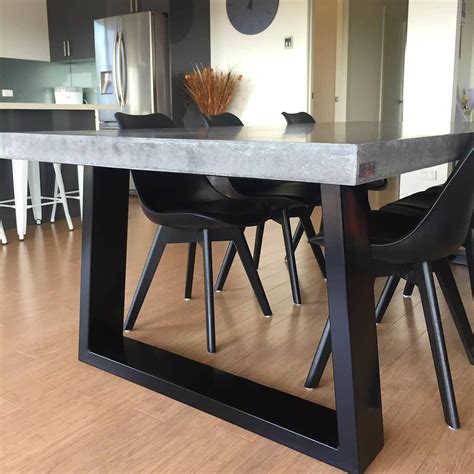 cement top dining room table