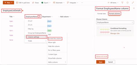 Center Align Sharepoint List Column Json