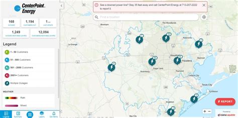 center point outage tracker