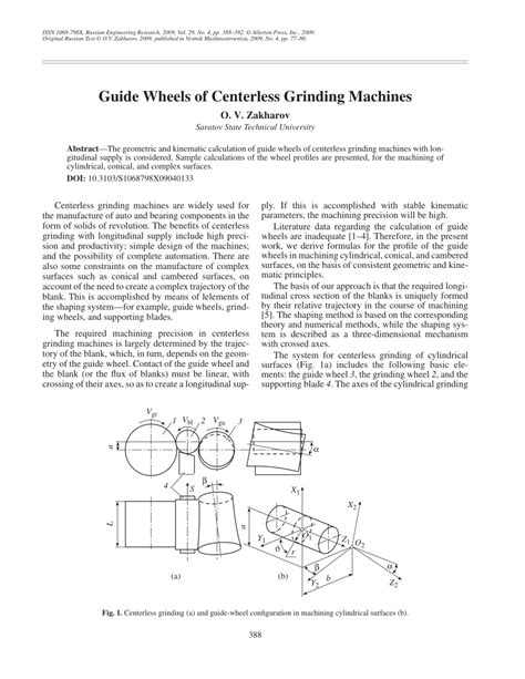 Centerless Grinding Machine Pdf