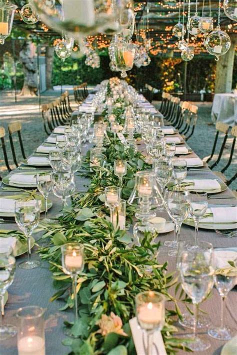 Centerpieces On Rectangular Tables