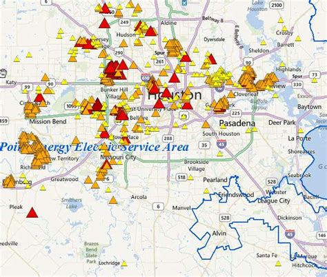 centerpoint outage map by zip code