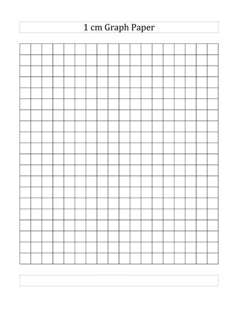 Centimeter Square Grid Paper