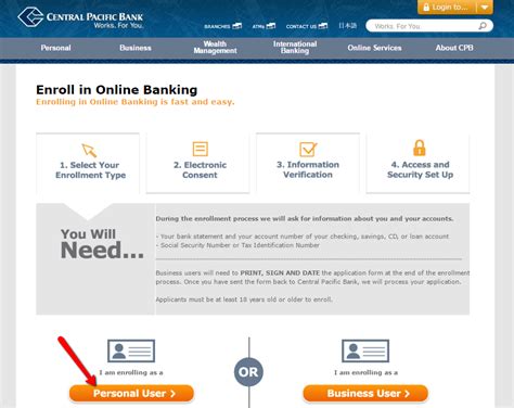 Central Pacific Bank Online Banking Login CC Bank